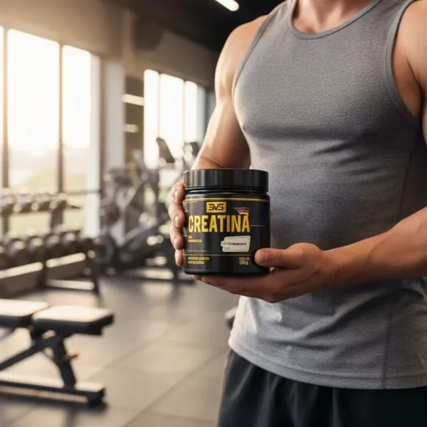 Creapure 3VS Segurando Creatina Creapure® 300g - 100% Pura Produzida com Matéria-prima Alemã - 3vs