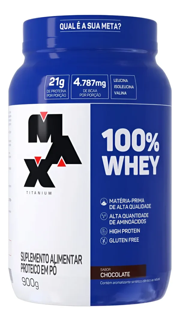 Whey Max Pote Whey Protein Concentrado Max Titanium 900g